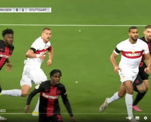 Bayer04 Leverkusen gegen VFB Stuttgart DFB Pokal Viertelfinale 2024